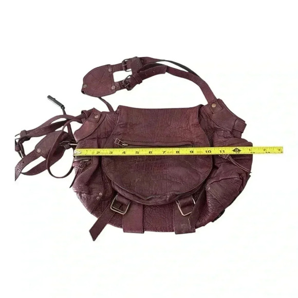 Leather Messenger Bag Crossbody Flap Over Purse Shoulder Bag Satchel - Picture 13 of 14